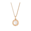 Bulgari | COLLANA BVLGARI BVLGARI IN ORO ROSA 18 KT CON MADREPERLA. LUNGHEZZA 41-43 CM - CL857198 (1)