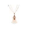 Bartorelli Italian Jewels | COLLANA NAPPA PENDENTE IN ORO ROSA CON CASCATA DI PERLE, DIAMANTI, PERIDOTO, TORMALINA ROSA E MADREPERLA - QNKG04036DSPMPPDPTPLP (1)