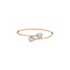 Pomellato | BRACCIALE NUDO MINI ORO ROSA CON TOPAZIO AZZUTTO E BRILLANTI BIANCHI - PBC5020O6WHRDB0YY (2)