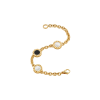 Bulgari | BRACCIALE BVLGARI BVLGARI 50TH ANNIVERSARY IN ORO GIALLO CON ELEMENTI IN MADREPERLA E ONICE - BR860463 (2)