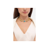 Bulgari | COLLANA BVLGARI TUBOGAS COLOR IN ORO GIALLO CON TOPAZIO BLU E DIAMANTI - CL860533 (5)