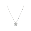 Bartorelli Italian Jewels | COLLANA FIORE IN ORO BIANCO E DIAMANTI BIANCHI - 171-2448 (1)
