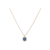 Bartorelli Italian Jewels | GIROCOLLO IN ORO ROSA CON ZAFFIRO BLU E DIAMANTI BIANCHI - 000-4935-326-C-M (1)
