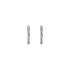 Bartorelli Italian Jewels | ORECCHINI A CERCHIETTO PICCOLO IN ORO BIANCO CON DEMI-PAV&Eacute; DI DIAMANTI - 234-2315-1 (1)