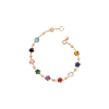 Pasquale Bruni | BRACCIALE FIGLIA DEI FIORI IN ORO ROSA CON AGATA VERDE, CORNIOLA ROSSA, ONICE, PIETRA DI LUNA BIANCA, CALCEDONIO ROSA, AMETISTA, LAPISLAZZULI, TURCHESE E DIAMANTI - 16702R (1)