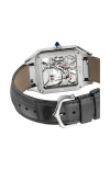 Cartier | SANTOS-DUMONT SCHELETRATO CON MICRO-ROTORE MODELLO GRANDE, ACCIAIO, AUTOMATICO - WHSA0032 (4)