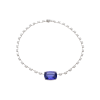 Bartorelli Italian Jewels | COLLANA GIROCOLLO CON DIAMANTI E TANZANITE CENTRALE - GG/SG-U/A50F (1)