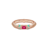 Bulgari | BRACCIALE BULGARI TUBOGAS COLOR IN ORO ROSA CON DIAMANTI E RUBELLITE - BR860811 (2)