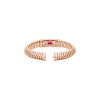 Bulgari | BRACCIALE BULGARI TUBOGAS COLOR IN ORO ROSA CON DIAMANTI E RUBELLITE - BR860811 (3)