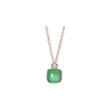 Pomellato | COLLANA NUDO CLASSIC IN ORO ROSA E ORO BIANCO PRASIOLITE AGATA E DIAMANTI - PCC2022O6WHRBPAAV (1)