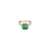 Pomellato | ANELLO NUDO CLASSIC IN ORO ROSA E ORO BIANCO,  PRASIOLITE AGATA E DIAMANTI - PAC0040O6WHRBPAAV (2)