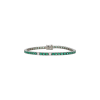 Bartorelli Italian Jewels | BRACCIALE TENNIS IN ORO BIANCO CON SMERALDI E SATELLITI DIAMANTI - 417-Q335 (1)