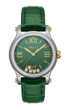 Chopard | HAPPY SPORT 36 MM, QUARZO, ORO GIALLO ETICO, LUCENT STEEL&trade;, DIAMANTI - 278598-4001 (1)