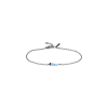 Mano | J . | BRACCIALE CHARMS UOMO LUCKY HORN CON CORNETTO MINI SMALTATO AZZURRO IN TITANIO, 3 BLACK E CATENA - BRC1011 (1)