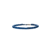 Mano | J . | BRACCIALE UOMO CON ANELLINI IN TITANIO ANODIZZATO BLU E CERCHIETTO CENTRALE CON ZAFFIRI BLU - ABR4006 (1)
