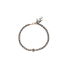 Mano | J . | BRACCIALE CON CATENA GROUMETTE IN TITANIO, LETTERA B IN ORO ROSA E DIAMANTI  NERI - KATBRRGBBGROUM_B - KATBRRGBBGROUM_B (1)