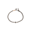 Mano | J . | BRACCIALE CON CATENA GROUMETTE IN TITANIO, LETTERA E IN ORO ROSA E DIAMANTI  NERI - KATBRRGBBGROUM_E - KATBRRGBBGROUM_E (1)
