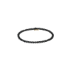 Mano | J . | BRACCIALE GROUMETTE ALTERNATO IN TITANIO NERO CON DIAMANTI NERI E ORO ROSA 18 KT - TNBG1001 (1)