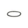 Mano | J . | BRACCIALE GROUMETTE ALTERNATO IN TITANIO CON DIAMANTI NERI E ORO 18 KT - GR6BRALTBSN (1)