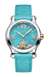 Chopard | HAPPY STARFISH 36 MM, QUARZO, ORO ROSA ETICO, LUCENT STEEL&trade;, DIAMANTI - 278598-6002 (1)