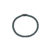 Mano | J . | BRACCIALE GROUMETTE MINI IN TITANIO NERO E DIAMANTI BLU - TNBG1005 (1)