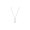 Chopard | CHOPARD - COLLANA HAPPY DIAMONDS ICONS CON PENDENTE IN ORO BIANCO ETICO, DIAMANTI - 79A202-1201 (1)