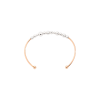 Dodo | DODO BOLLICINE - CUFF BOLLICINE - BRACCIALE CUFF IN ORO ROSA CON SFERE IN ARGENTO - DBBALL12/9/A - DBC1000BOLLI0009A (2)