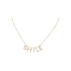 Bartorelli Italian Jewels | COLLANA GIROCOLLO SMILE IN ORO ROSA CON LETTERE PENDENTI IN DIAMANTI - FC2425-5R001SMILE (1)