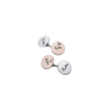 Pomellato | GEMELLI POMELLATO IN ORO ROSA 9 CARATI E ARGENTO RODIATO CON DIAMANTE - G.A918/BAG9/9 - G.A918/BAG9/9 (1)