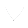 Bartorelli Italian Jewels | Collana in oro bianco 18 carati con lettera E in diamanti taglio brillante - I1/07-E (1)