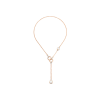 Pomellato | POMELLATO - COLLANA LARIAT NUDO IN ORO ROSA E BIANCO CON MADREPERLE, TOPAZI BIANCHI E DIAMANTI - PCB9051O6000DB0VA - PCB9051O6000DB0VA (1)