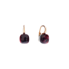 Pomellato | POMELLATO - ORECCHINI NUDO CLASSIC IN ORO ROSA E BIANCO CON GRANATO - POA1070O6000000OG - POA1070O6000000OG (1)