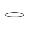 Bartorelli Italian Jewels | Bracciale tennis in oro brunito 18 carati e zaffiri blu naturali taglio brillante - VB05132SBBW (1)