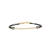 Bartorelli Italian Jewels | BRACCIALE DEMI-TENNIS IN CORDA E ORO ROSA CON DIAMANTI - VB21895DP (1)