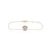 Bartorelli Italian Jewels | Bracciale in oro rosa 18 carati con diamanti bianchi e rubini naturali taglio brillante - VB24845DRUP (1)