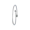 Bartorelli Italian Jewels | Bracciale Freccia rigido in oro bianco 18 carati e diamanti bianchi taglio brillante - VB25016DW (1)