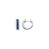 Bartorelli Italian Jewels | ORECCHINI A CERCHIO PICCOLO IN ORO BIANCO CON DIAMANTI E ZAFFIRI BLU - VE21853DSBW (1)