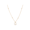 Bartorelli Italian Jewels | COLLANA IN ORO ROSA E DIAMANTI CON CIONDOLO LETTERA G IN PAV&Egrave; DI DIAMANTI - VN20969DP (1)