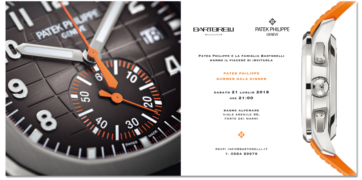 Bartorelli Patek Philippe Summer Gala, Forte dei Marmi 21 luglio 2018