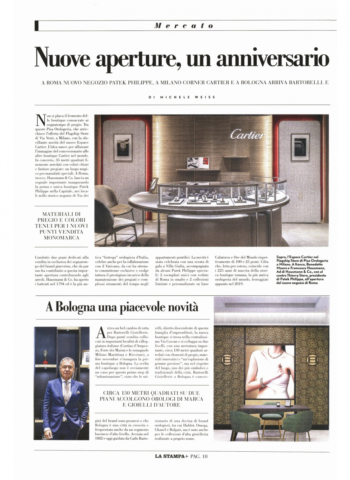 LA STAMPA  DICEMBRE 2019