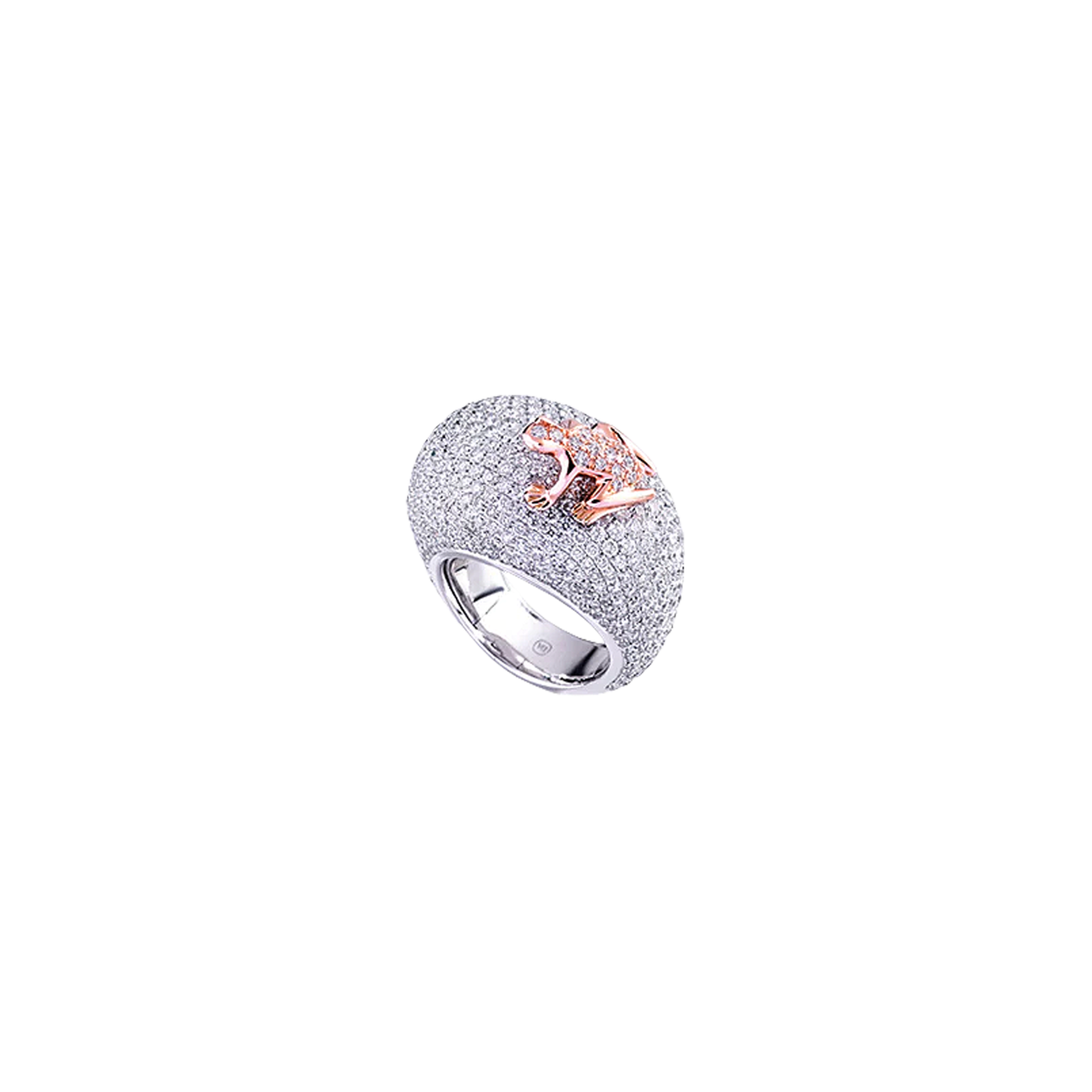 ANELLO HAPPY FROG LIMITED EDITION IN ORO BIANCO ORO ROSA E DIAMANTI DHF02ANBRDIDI DHF02ANBRDIDI