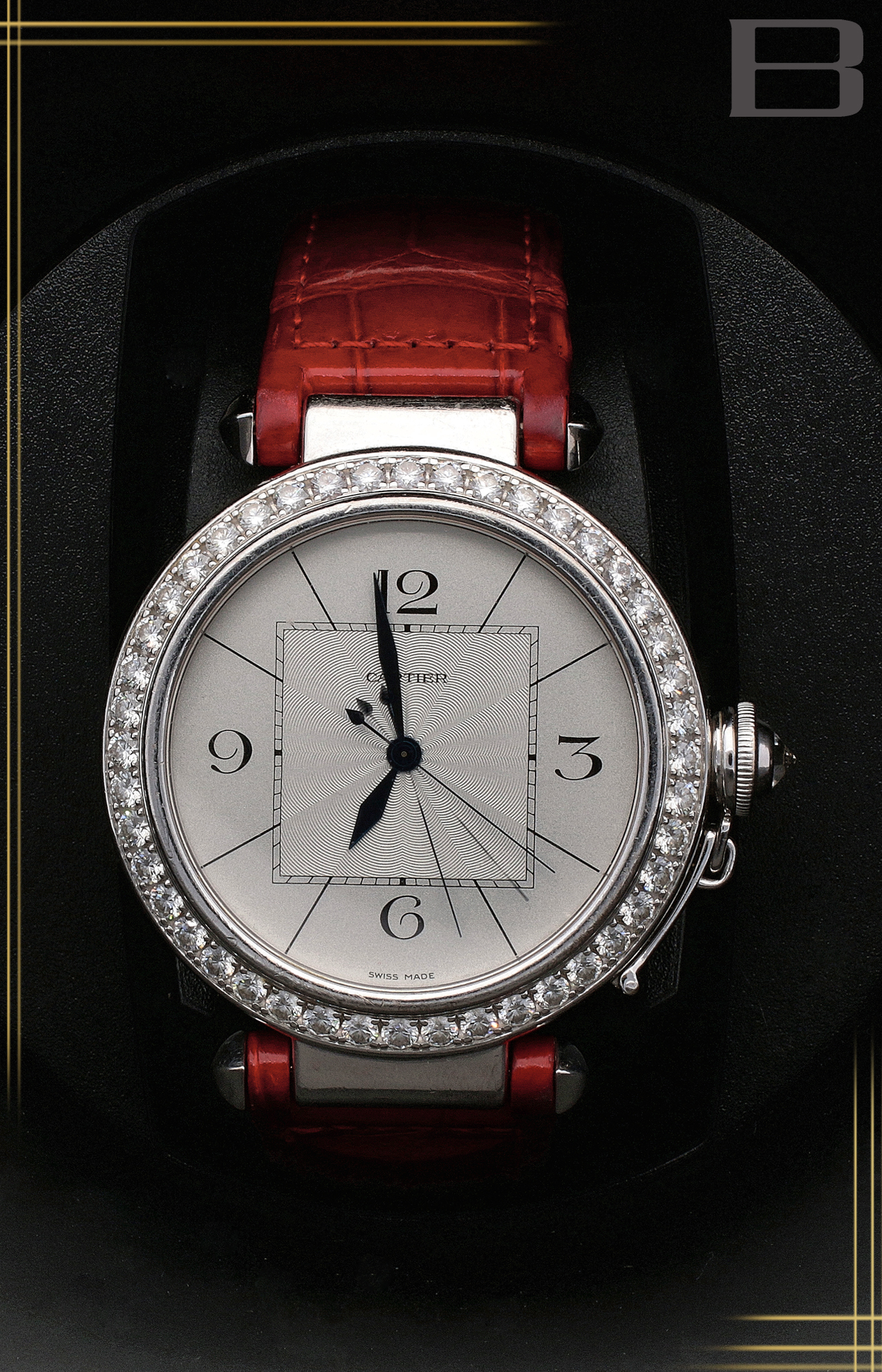 Cartier pasha on sale oro bianco