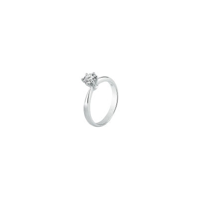 ANELLO SOLITARIO DAMIANI ELETTRA IN ORO BIANCO E DIAMANTE 53075