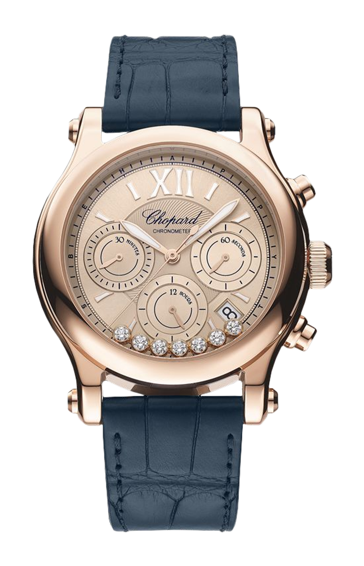 HAPPY SPORT CHRONO 40 MM AUTOMATICO ORO ROSA ETICO DIAMANTI 274653 5001