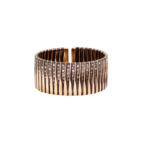 VHERNIER - BRACCIALE IN ORO ROSA, BRONZO E DIAMANTI BROWN - 0G1764BR310