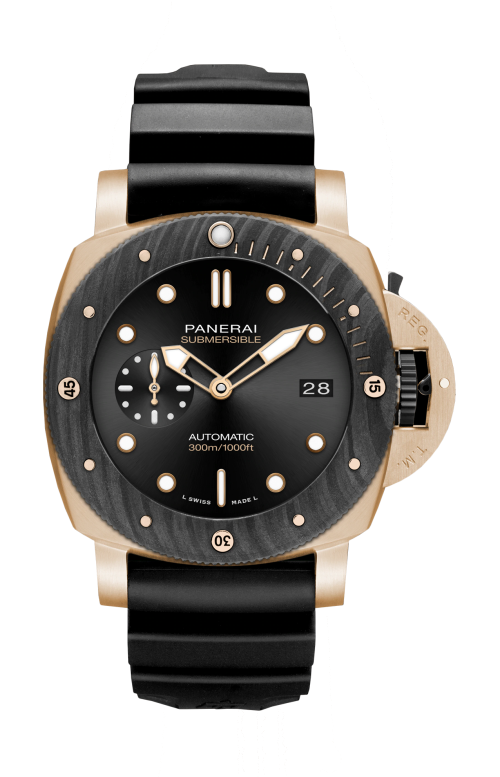 SUBMERSIBLE GOLDTECH™ OROCARBO  44 MM - DOPPIO CINTURINO - PAM02070