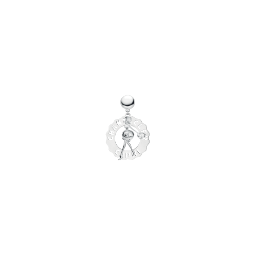 Orecchino singolo Logo grande Madame Clochette in argento  - 33699