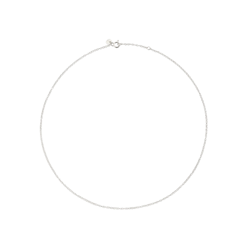 DODO ESSENTIALS - COLLANA ESSENTIALS IN ORO BIANCO - DG/OB/50 - DCA8004CHAIN000OB