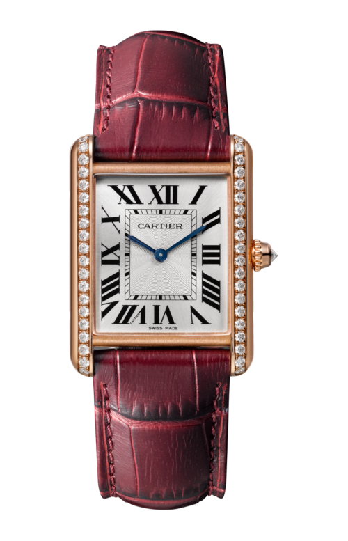 TANK LOUIS CARTIER MODELLO GRANDE, ORO ROSA, DIAMANTI, MANUALE - WJTA0038