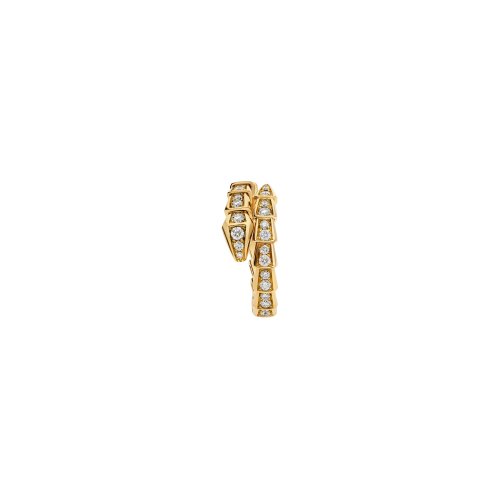 ANELLO SERPENTI VIPER IN ORO GIALLO  CON PAVÈ DI DIAMANTI - AN858981